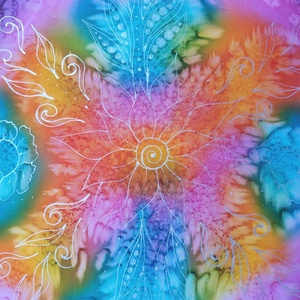 Életöröm selyemkép - művészet - textilkép - egyéb - Meska.hu