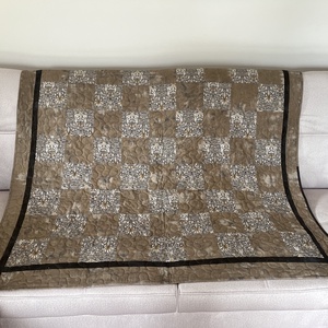 Patchwork ágytakaró (150x200) békés elegancia - otthon & életmód - lakástextil - ágytakaró - Meska.hu