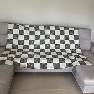 Patchwork takaró (210x210) - modern elegancia - otthon & életmód - lakástextil - ágytakaró - Meska.hu