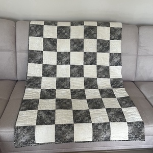 Patchwork takaró (210x210) - modern elegancia - otthon & életmód - lakástextil - ágytakaró - Meska.hu