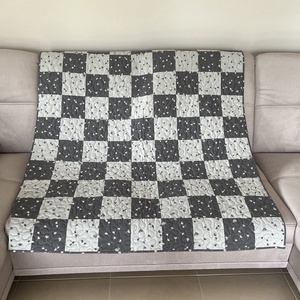 Patchwork takaró (135x195) pitypang légiességével - otthon & életmód - lakástextil - ágytakaró - Meska.hu