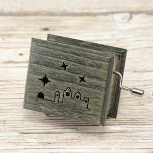 Csendes éj zenedoboz zöld - otthon & életmód - dekoráció - asztal és polc dekoráció - zenedoboz - Meska.hu