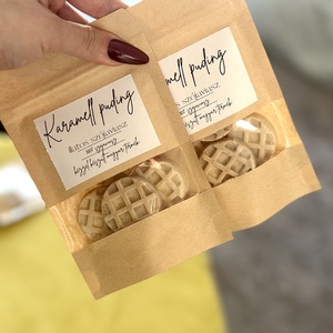 Karamell puding - illatos szójaviasz - otthon & életmód - gyertya, illat, aroma - illatviasz - Meska.hu