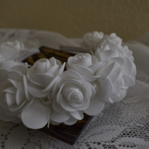 Habrózsa fejdísz , Esküvő, Hajdísz, Kontydísz & Hajdísz, , MESKA