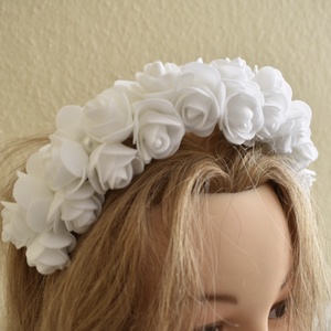 Habrózsa fejdísz  - esküvő - hajdísz - kontydísz & hajdísz - Meska.hu