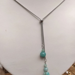 Amazonit nyaklánc ZenGem Jewellery Essentia collection - esküvő - ékszer - nyaklánc - Meska.hu