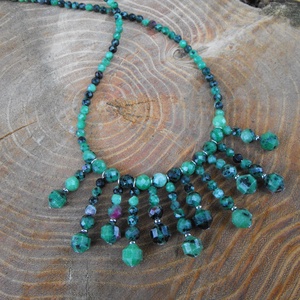 Ruby zoisite nyaklánc, Ékszer, Nyaklánc, Medál, Ékszerkészítés, MESKA