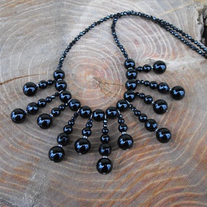 Ónix nyaklánc - Meska.hu