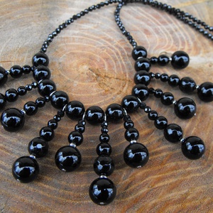 Ónix nyaklánc - ékszer - nyaklánc - medál - Meska.hu