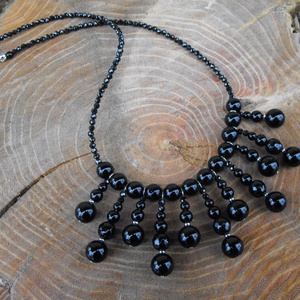 Ónix nyaklánc - ékszer - nyaklánc - medál - Meska.hu