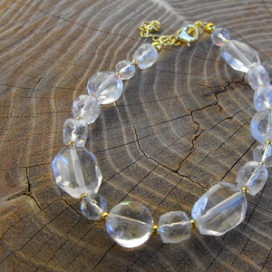 Ragyogó hegyikristályok karkötő - ékszer - karkötő - ásványkarkötő - Meska.hu