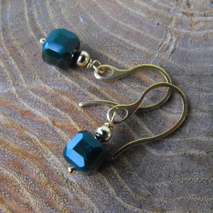 Moha achát  acél fülbevaló - ékszer - fülbevaló - lógó fülbevaló - Meska.hu