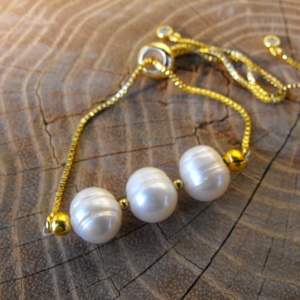 Láncos  karkötő, acél szerelékkel - ékszer - karkötő - ásványkarkötő - Meska.hu