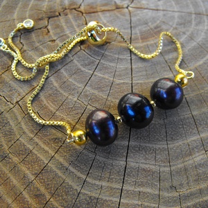 Láncos  karkötő, acél szerelékkel, Ékszer, Karkötő, Ásványkarkötő, Ékszerkészítés, MESKA