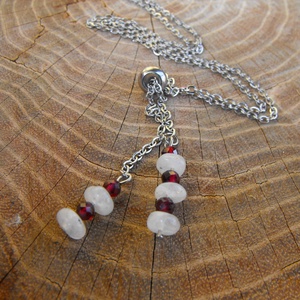 Holdkő, gránát nyaklánc , Esküvő, Ékszer, Nyaklánc, Ékszerkészítés, Mindenmás, MESKA