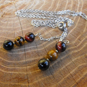 Tigrisszem nyaklánc - esküvő - ékszer - nyaklánc - Meska.hu