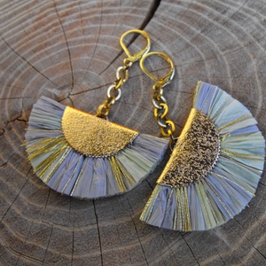 Legyezők tánca  acél fülbevaló - ékszer - fülbevaló - lógó fülbevaló - Meska.hu