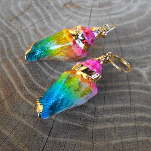 Tenger kincsei, csigás  acél fülbevaló - Meska.hu