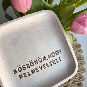 Köszönöm, hogy felneveltél - Közepes ékszertartó tálka, Esküvő, Emlék & Ajándék, Szülőköszöntő ajándék, Mindenmás, MESKA