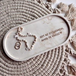 OTT AZ OTTHONOM, AHOL TE VÁRSZ - nagy tálka - otthon & életmód - dekoráció - asztal és polc dekoráció - dekorációs tál, tartó - Meska.hu