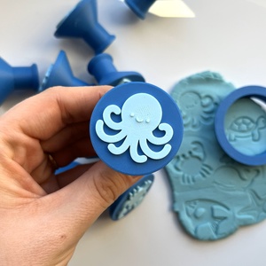 Óceáni Állatos Gyurma Bélyegző és Sütikiszúró Készlet � Bálna, Polip, Teknős, Medúza és több  - otthon & életmód - konyhafelszerelés, tálalás - sütés, főzés - sütikiszúró - Meska.hu