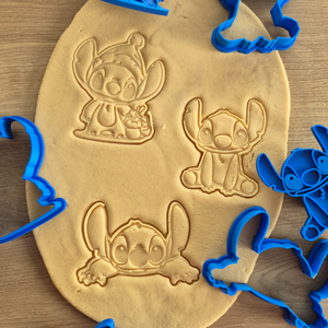 Stitch Sütikiszúró � Lilo és Stitch figura kiszúró � 3D nyomtatott - otthon & életmód - konyhafelszerelés, tálalás - sütés, főzés - sütikiszúró - Meska.hu