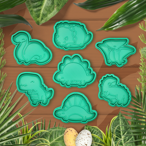 Aranyos Dinoszaurusz Sütikiszúró és Gyurma Bélyegző Készlet, Otthon & Életmód, Konyhafelszerelés, tálalás, Sütés, főzés, Sütikiszúró, Mindenmás, MESKA