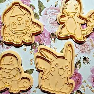 Pokémon Sütikiszúró Készlet � Pikachu és más Pokémon figurák � 4 darabos � 3D nyomtatott - Meska.hu