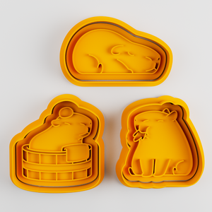 Aranyos Capybara  Sütikiszúró - otthon & életmód - konyhafelszerelés, tálalás - sütés, főzés - sütikiszúró - Meska.hu