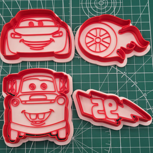 Készlet � Cars McQueen Cookie Cutter � 3D nyomtatott - otthon & életmód - konyhafelszerelés, tálalás - sütés, főzés - sütikiszúró - Meska.hu