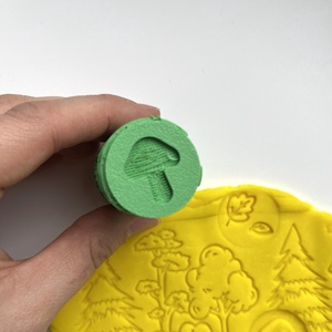 Erdei Dombornyomó Henger � Forest Texture Roller � Gyurma és Sütemény Mintázó � 3D nyomtatott - otthon & életmód - papír, írószer - pecsétek - gyurmapecsét - Meska.hu
