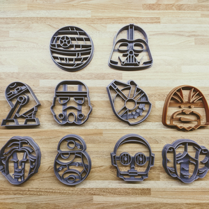 Star Wars  Sütikiszúró és Gyurma Bélyegző Készlet � Darth Vader, Yoda, R2-D2 stb. � 3D nyomtatott - Meska.hu