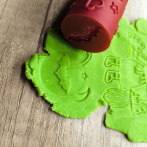 Halloween Boszorkányos Dombornyomó Henger �  Gyurma és Sütemény Mintázó � 3D nyomtatott, Otthon & Életmód, Konyhafelszerelés, tálalás, Sütés, főzés, Sütikiszúró, Mindenmás, MESKA