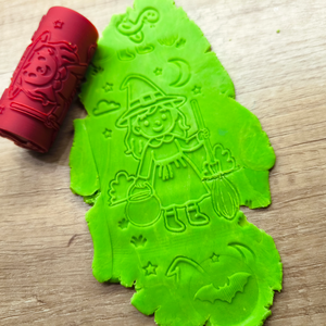 Halloween Boszorkányos Dombornyomó Henger �  Gyurma és Sütemény Mintázó � 3D nyomtatott - otthon & életmód - konyhafelszerelés, tálalás - sütés, főzés - sütikiszúró - Meska.hu