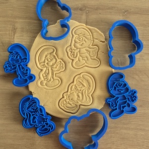  Hupikék Törpikék Sütiforma Szett � 3D Nyomtatott Cookie Cutterek - Meska.hu