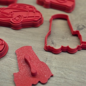 Verdák (Cars) Sütiforma Szett Lightning McQueen és barátai  3D Nyomtatott Cookie Cutter - otthon & életmód - konyhafelszerelés, tálalás - sütés, főzés - sütikiszúró - Meska.hu