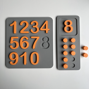  Montessori Szám Puzzle és Számoló Tálca Kisgyerekeknek  3D Nyomtatott Oktatójáték, Játék & Sport, Készségfejlesztő és Logikai játék, Oktató játékok, Mindenmás, MESKA