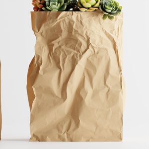 Virágtartó � A gyűrött papírzacskó, ami örökre marad - otthon & életmód - virágdekoráció - virágtartó - kaspó - Meska.hu