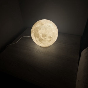 Hold Lámpa � Realisztikus Hold Hangulatvilágítás / Asztali Lámpa (15 cm) USB - otthon & életmód - lámpa - hangulatlámpa - Meska.hu