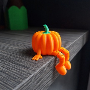Ízületes Halloween tök figura � mozgatható karokkal és lábakkal, dekoráció - otthon & életmód - dekoráció - halloween - halloweeni dekoráció - Meska.hu