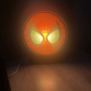 Pókember LED lámpa � asztali dekoráció, szuperhős, Spiderman - otthon & életmód - lámpa - asztali lámpa - Meska.hu