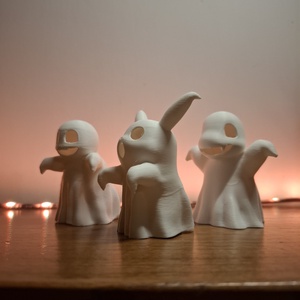 Halloween Pokémon kísértet 3 db-os szett LED teamécsessel, őszi dekor - otthon & életmód - dekoráció - halloween - halloweeni lámpás - Meska.hu