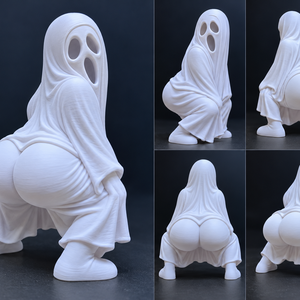 Vicces twerkelő Halloween szellem figura, őszi dekoráció, ajándék - Meska.hu