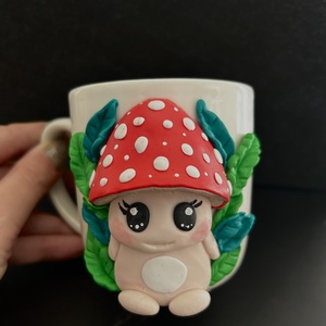 Gyurmával díszített bögre, Otthon & Életmód, Konyhafelszerelés, tálalás, Tálalás, Bögre & Csésze, Gyurma, MESKA