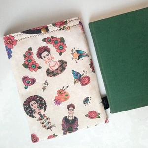 Könyvtok, Frida Kahlo mintás - otthon & lakás - papír írószer - mappa - Meska.hu