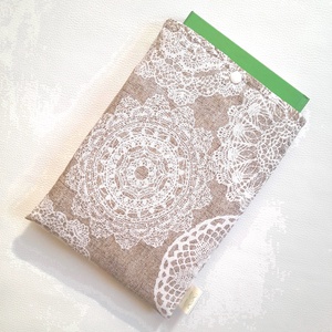 Könyvtok, csipke mintás - otthon & életmód - papír, írószer - mappa - Meska.hu