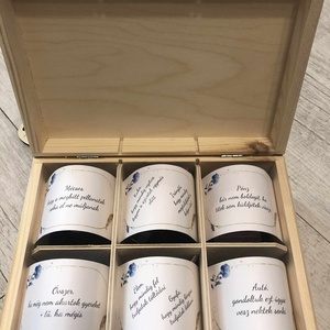 Kalligráfiával díszített nászajándék doboz  jókívánságokkal az ifjú párnak - esküvő - emlék & ajándék - nászajándék - esküvői pénzátadó doboz - Meska.hu