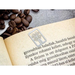 Lombos fa oldaljelölő acél könyvjelző, Könyv & Zene, Könyvjelző, , MESKA