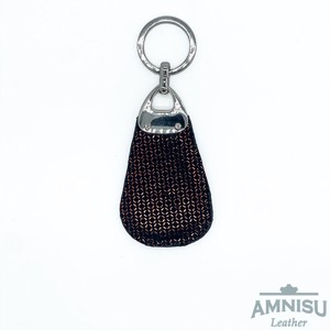 Bronz mintás csepp alakú swarovski köves bőr kulcstartó H9016 - táska & tok - kulcstartó & táskadísz - kulcstartó - Meska.hu