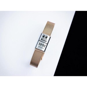 Életünk lenyomata 2 egyedi medálos MoMents rosé színű acél karkötő, Ékszer, Karkötő, Karkötő medállal, , MESKA